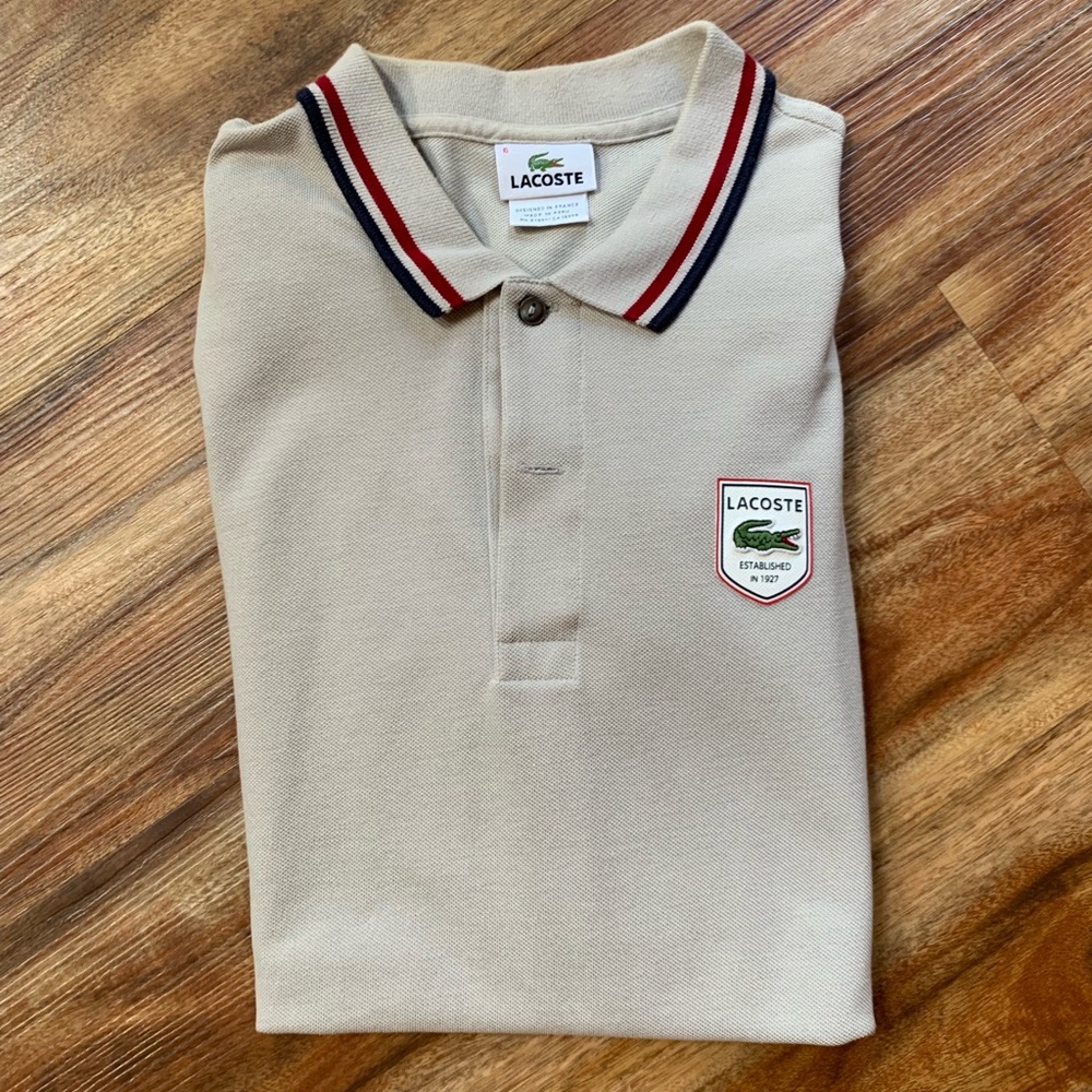 HP💥 Lacoste Men’s Polo Size 6 (XL) Gray.